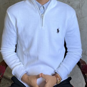 Half zipper Ralph Lauren white