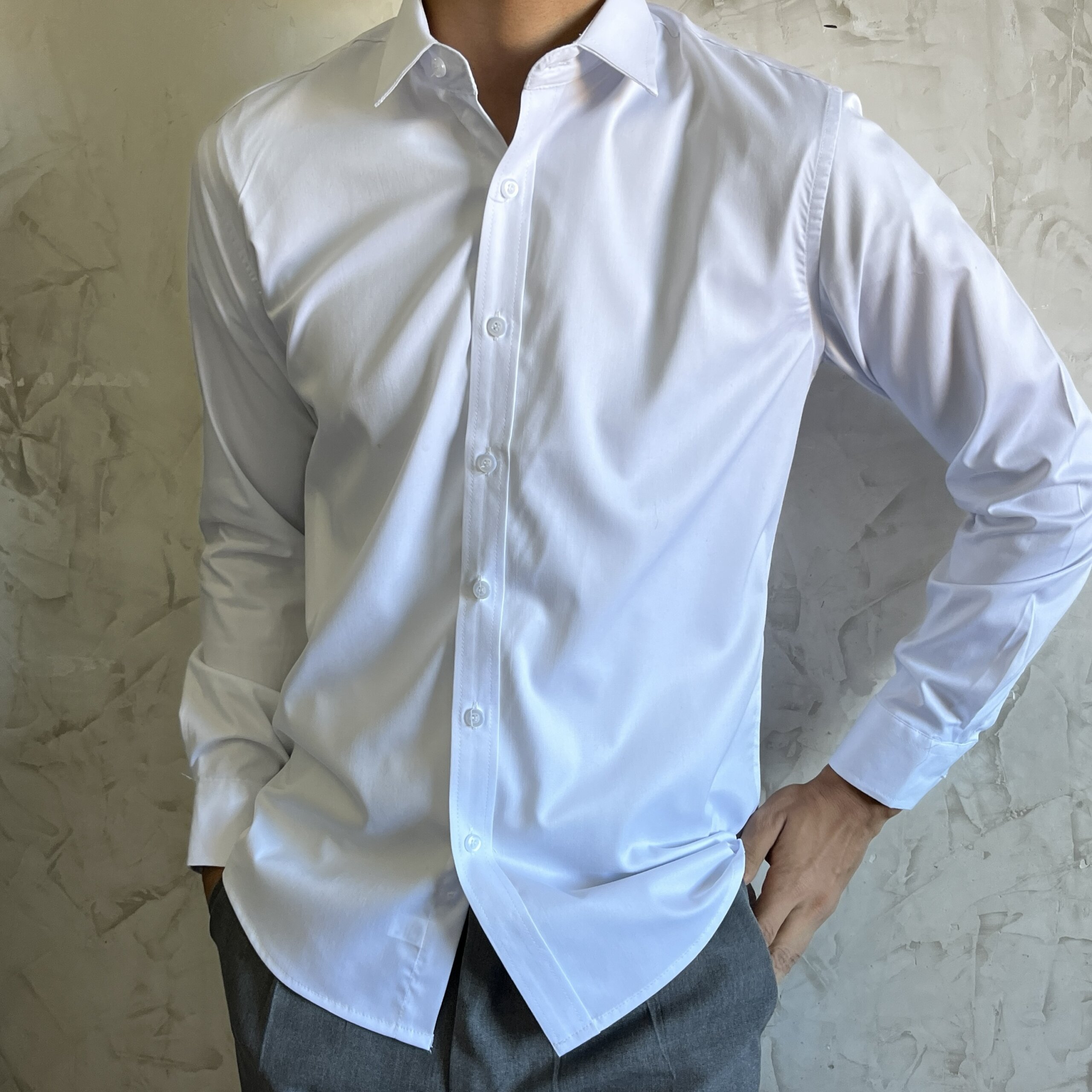 Simple white chemise