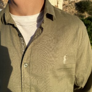 Olive 🫒 RL linen shirt